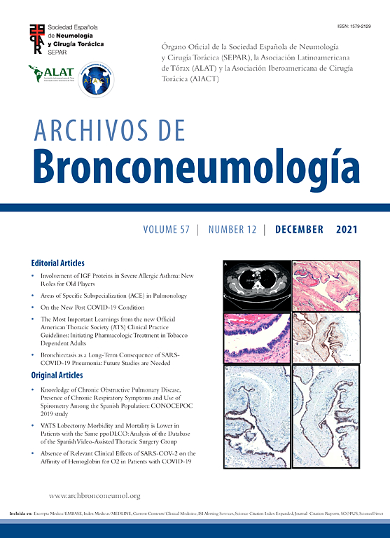 Go to journal home page - Archivos de Bronconeumología (English Edition)